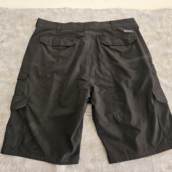 IRON CO. Stretch Cargo Shorts Black Size 36 - Picture 3 of 4